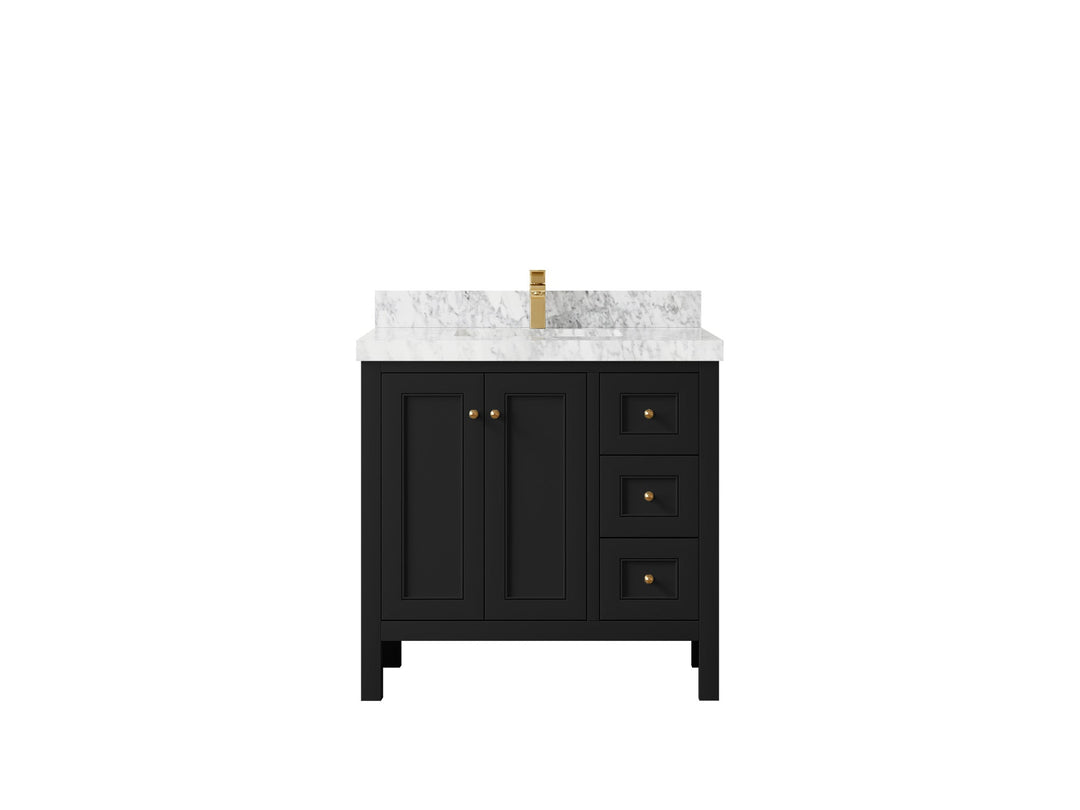 Nashville 36 in. W x 22 in. D Center Sink Bathroom Vanity - Willow Bath and Vanity