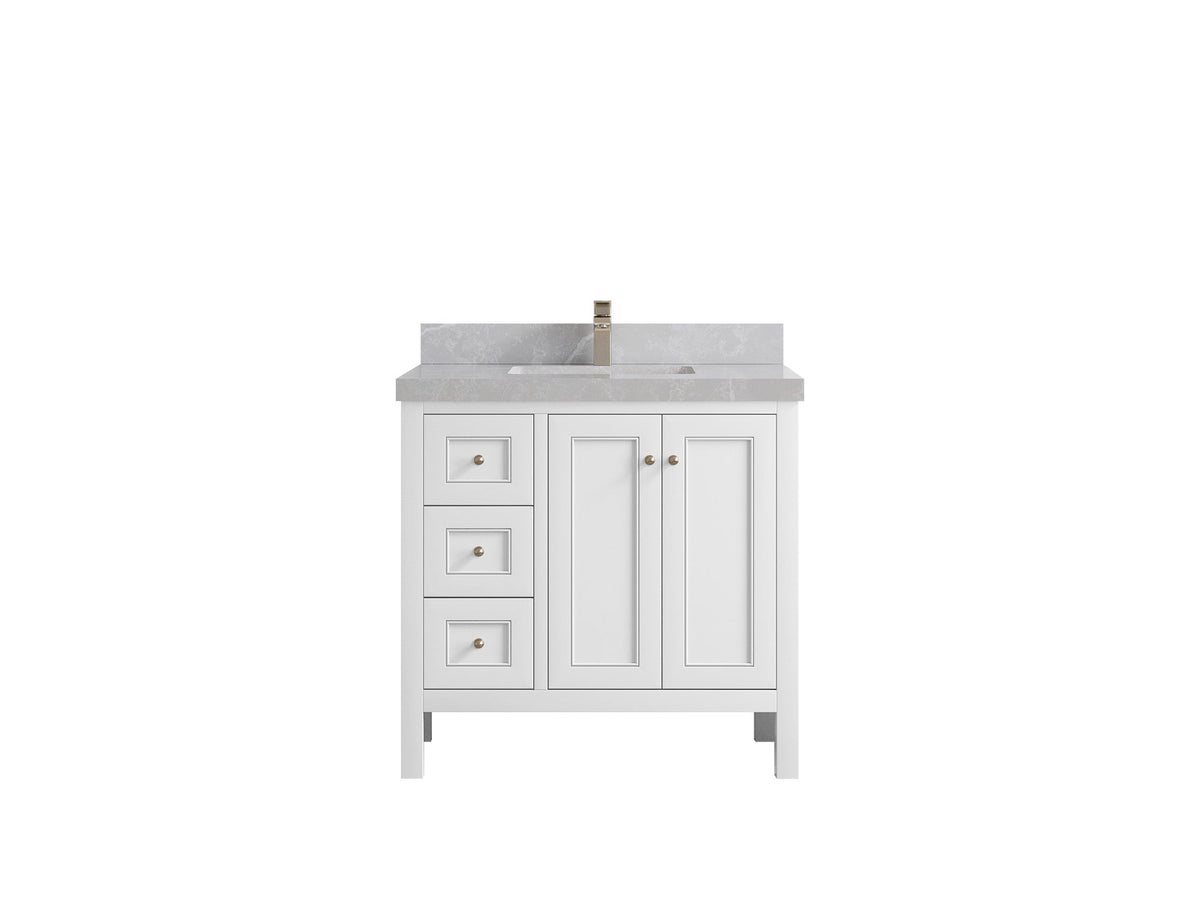 Nashville 36 in. W x 22 in. D Center Sink Bathroom Vanity - Willow Bath and Vanity