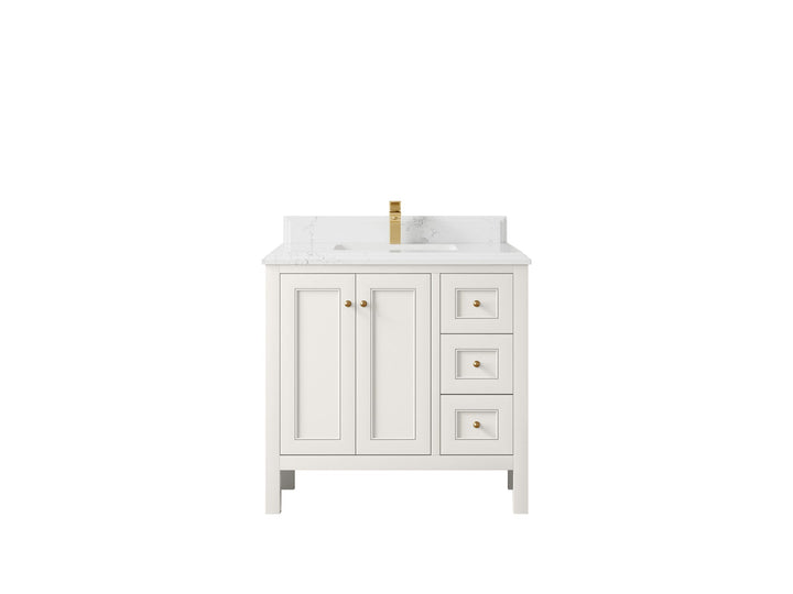 Nashville 36 in. W x 22 in. D Center Sink Bathroom Vanity - photo 35