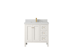 Nashville 36 in. W x 22 in. D Center Sink Bathroom Vanity - photo 31
