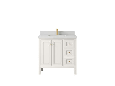 Nashville 36 in. W x 22 in. D Center Sink Bathroom Vanity - Willow Bath and Vanity