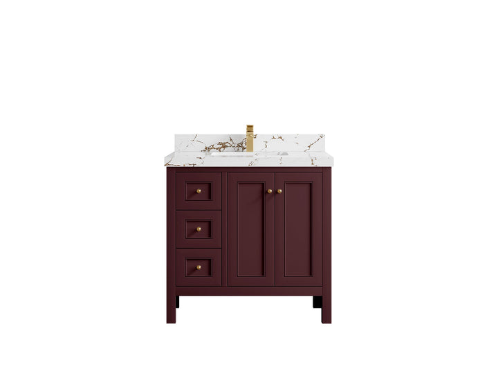 Nashville 36 in. W x 22 in. D Center Sink Bathroom Vanity - photo 41