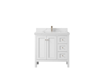 Nashville 36 in. W x 22 in. D Center Sink Bathroom Vanity - Willow Bath and Vanity