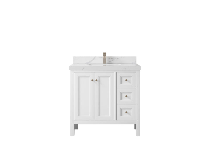 Nashville 36 in. W x 22 in. D Center Sink Bathroom Vanity - photo 21