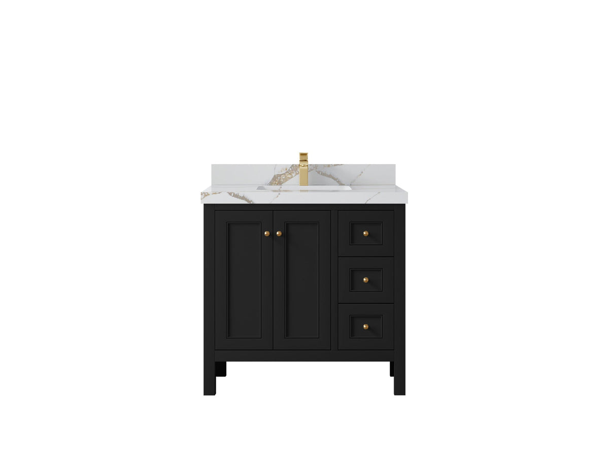 Nashville 36 in. W x 22 in. D Center Sink Bathroom Vanity - Willow Bath and Vanity
