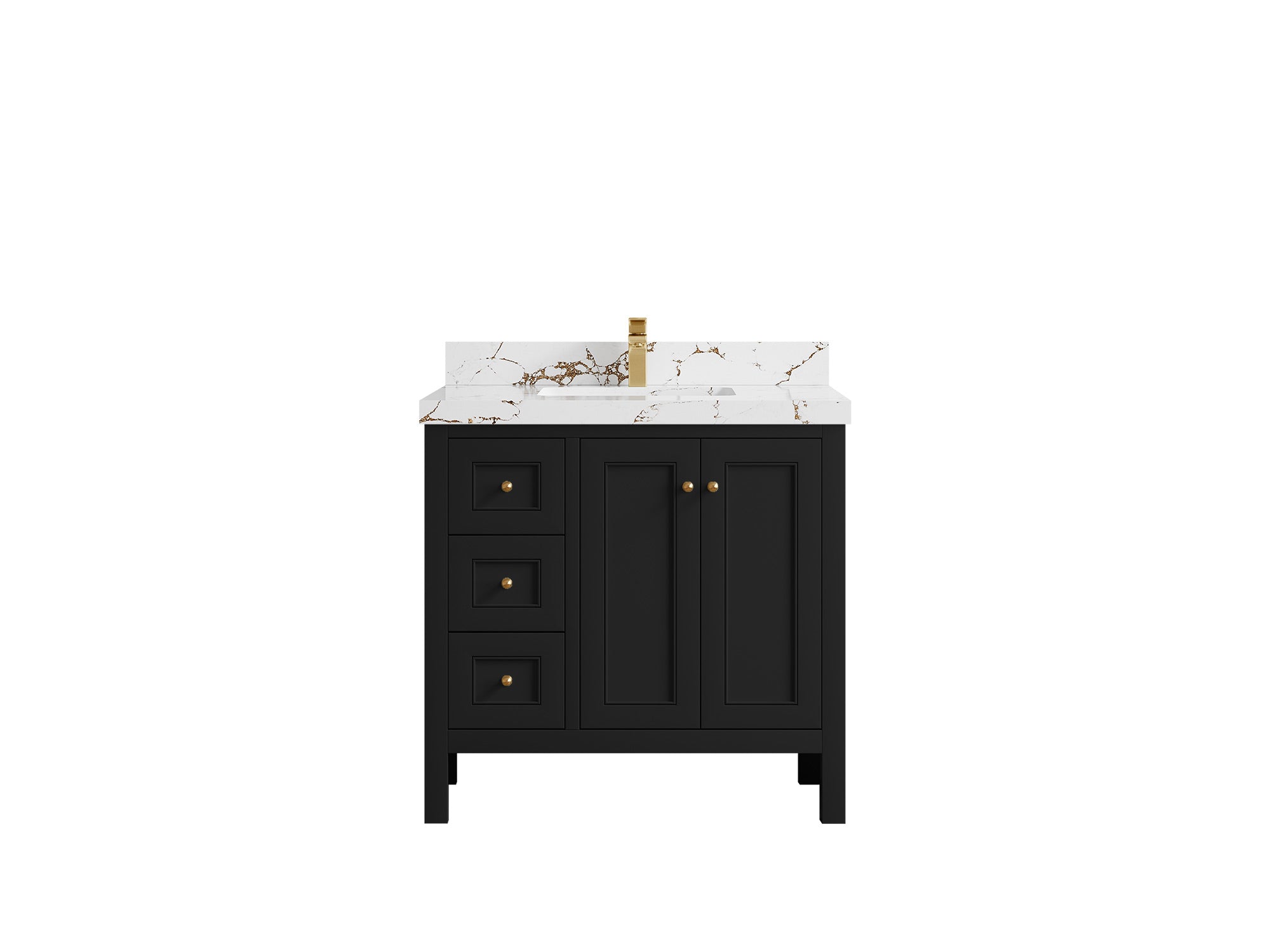Nashville 36 in. W x 22 in. D Center Sink Bathroom Vanity - Willow Bath and Vanity