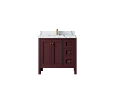 Nashville 36 in. W x 22 in. D Center Sink Bathroom Vanity - Willow Bath and Vanity