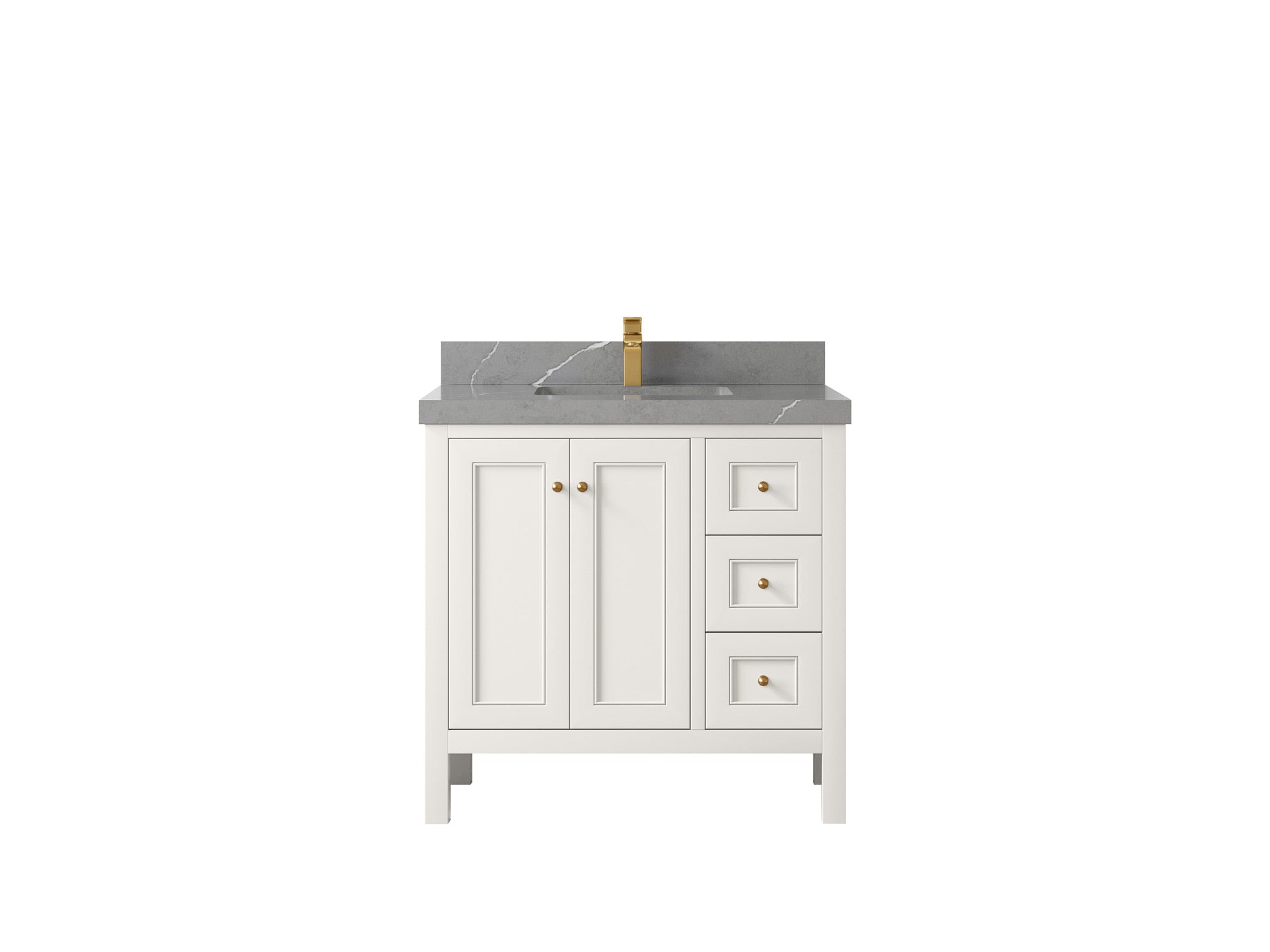 Nashville 36 in. W x 22 in. D Center Sink Bathroom Vanity - Willow Bath and Vanity