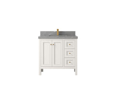 Nashville 36 in. W x 22 in. D Center Sink Bathroom Vanity - photo 43
