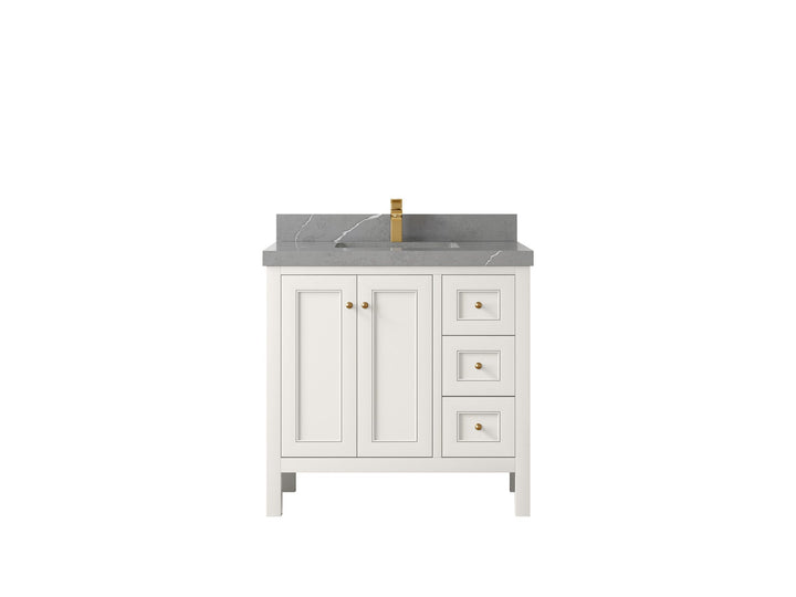Nashville 36 in. W x 22 in. D Center Sink Bathroom Vanity - photo 43