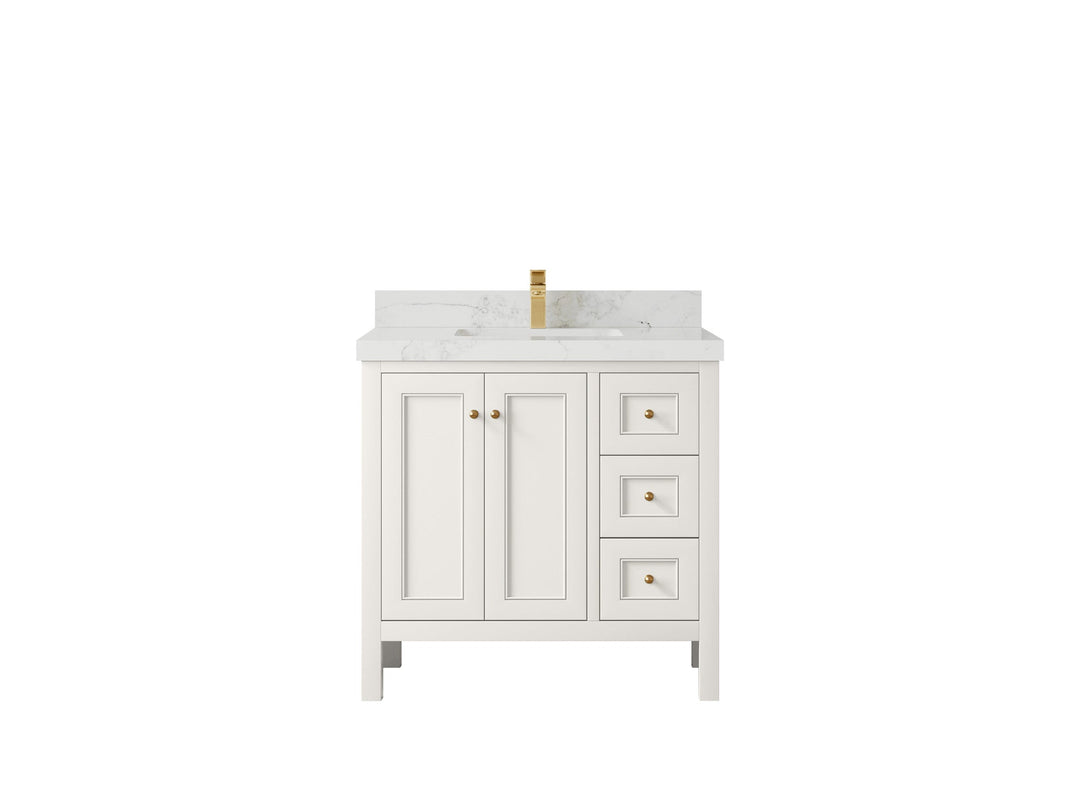Nashville 36 in. W x 22 in. D Center Sink Bathroom Vanity - Willow Bath and Vanity