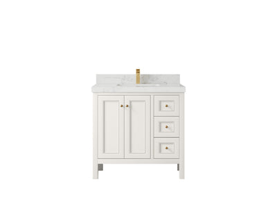 Nashville 36 in. W x 22 in. D Center Sink Bathroom Vanity - Willow Bath and Vanity