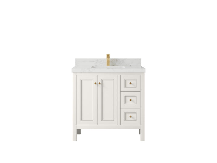 Nashville 36 in. W x 22 in. D Center Sink Bathroom Vanity - photo 23