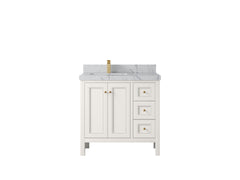 Nashville 36 in. W x 22 in. D Left Offset Sink Bathroom Vanity - photo 13
