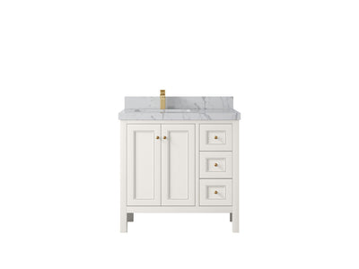 Nashville 36 in. W x 22 in. D Left Offset Sink Bathroom Vanity - Willow Bath and Vanity