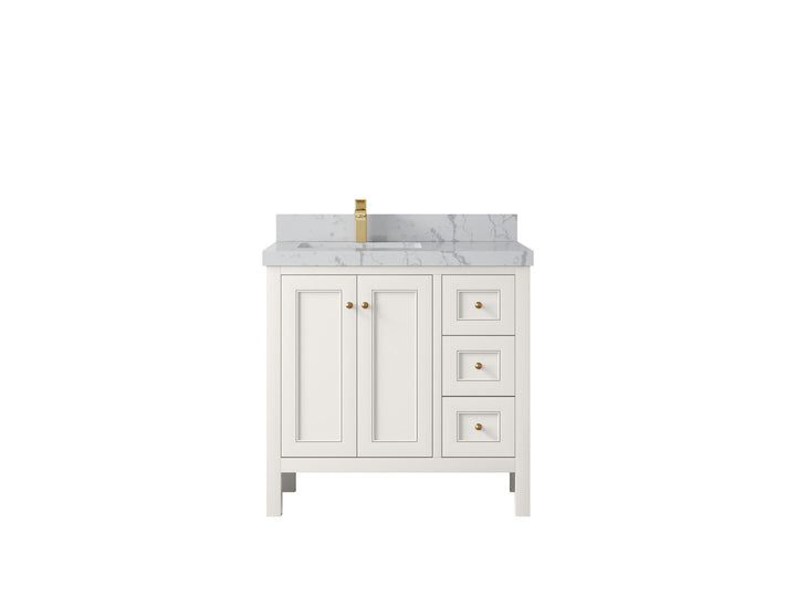 Nashville 36 in. W x 22 in. D Left Offset Sink Bathroom Vanity - photo 13