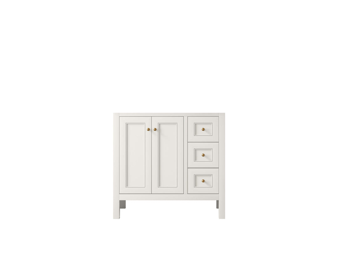 Nashville 36 in. W x 22 in. D Left Offset Sink Bathroom Vanity - Willow Bath and Vanity