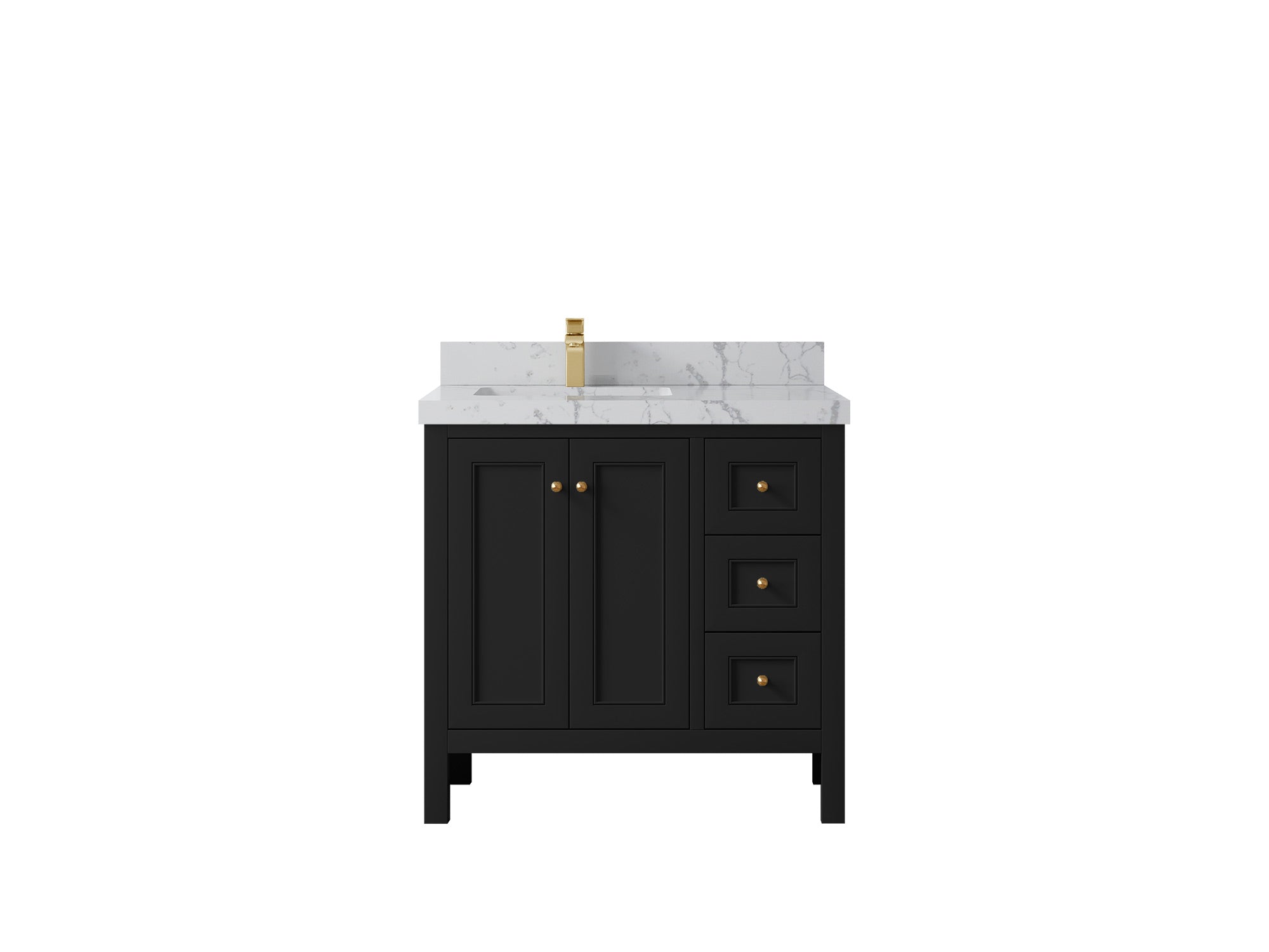 Nashville 36 in. W x 22 in. D Left Offset Sink Bathroom Vanity - Willow Bath and Vanity