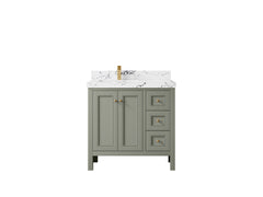 Nashville 36 in. W x 22 in. D Left Offset Sink Bathroom Vanity - photo 1