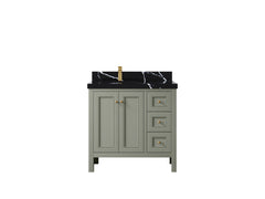 Nashville 36 in. W x 22 in. D Left Offset Sink Bathroom Vanity - photo 17