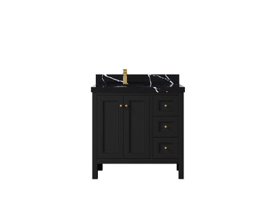 Nashville 36 in. W x 22 in. D Left Offset Sink Bathroom Vanity - Willow Bath and Vanity