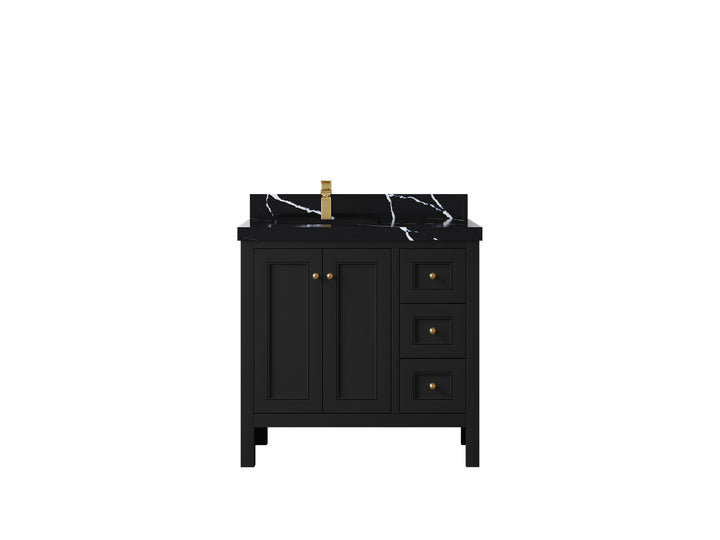 Nashville 36 in. W x 22 in. D Left Offset Sink Bathroom Vanity - photo 17