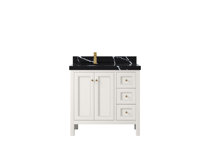 Nashville 36 in. W x 22 in. D Left Offset Sink Bathroom Vanity - photo 17