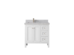 Nashville 36 in. W x 22 in. D Left Offset Sink Bathroom Vanity - photo 40