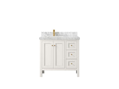 Nashville 36 in. W x 22 in. D Left Offset Sink Bathroom Vanity - photo 29