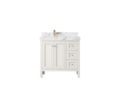 Nashville 36 in. W x 22 in. D Left Offset Sink Bathroom Vanity - photo 49
