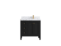 Nashville 36 in. W x 22 in. D Right Offset Sink Bathroom Vanity - photo 27