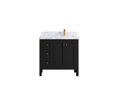Nashville 36 in. W x 22 in. D Right Offset Sink Bathroom Vanity - Willow Bath and Vanity
