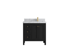 Nashville 36 in. W x 22 in. D Right Offset Sink Bathroom Vanity - photo 41