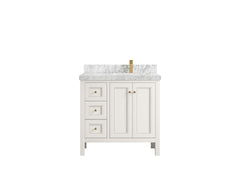 Nashville 36 in. W x 22 in. D Right Offset Sink Bathroom Vanity - photo 41