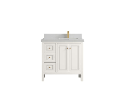 Nashville 36 in. W x 22 in. D Right Offset Sink Bathroom Vanity - Willow Bath and Vanity