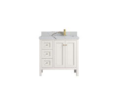 Nashville 36 in. W x 22 in. D Right Offset Sink Bathroom Vanity - photo 31