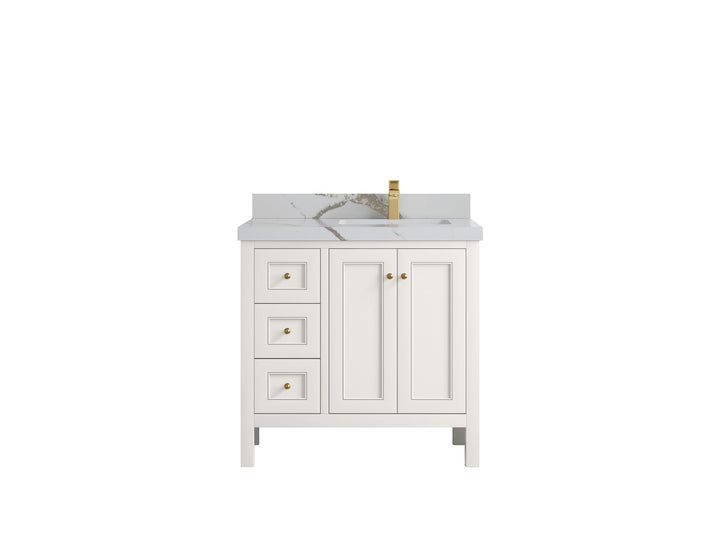Nashville 36 in. W x 22 in. D Right Offset Sink Bathroom Vanity - photo 31