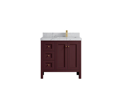 Nashville 36 in. W x 22 in D Right Offset Sink Bathroom Vanity - Willow Bath and Vanity