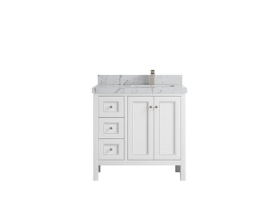 Nashville 36 in. W x 22 in. D Right Offset Sink Bathroom Vanity - Willow Bath and Vanity