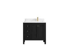 Nashville 36 in. W x 22 in. D Right Offset Sink Bathroom Vanity - photo 17