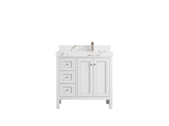 Nashville 36 in. W x 22 in. D Right Offset Sink Bathroom Vanity - photo 13