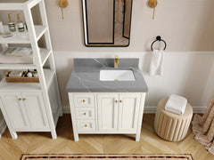 Nashville 36 in. W x 22 in. D Right Offset Sink Bathroom Vanity - photo 16