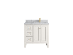 Nashville 36 in. W x 22 in. D Right Offset Sink Bathroom Vanity - photo 25