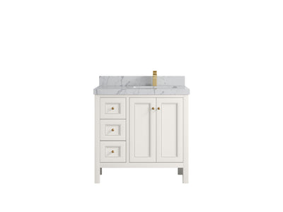 Nashville 36 in. W x 22 in. D Right Offset Sink Bathroom Vanity - Willow Bath and Vanity