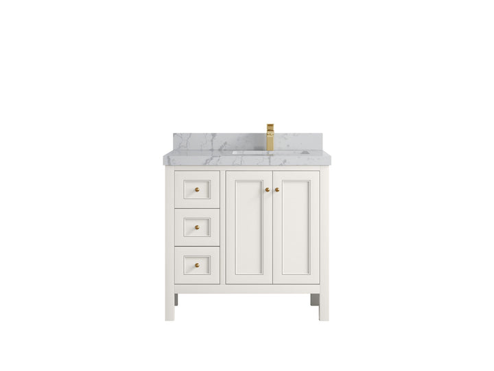 Nashville 36 in. W x 22 in. D Right Offset Sink Bathroom Vanity - photo 25