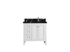 Nashville 36 in. W x 22 in. D Right Offset Sink Bathroom Vanity - photo 23