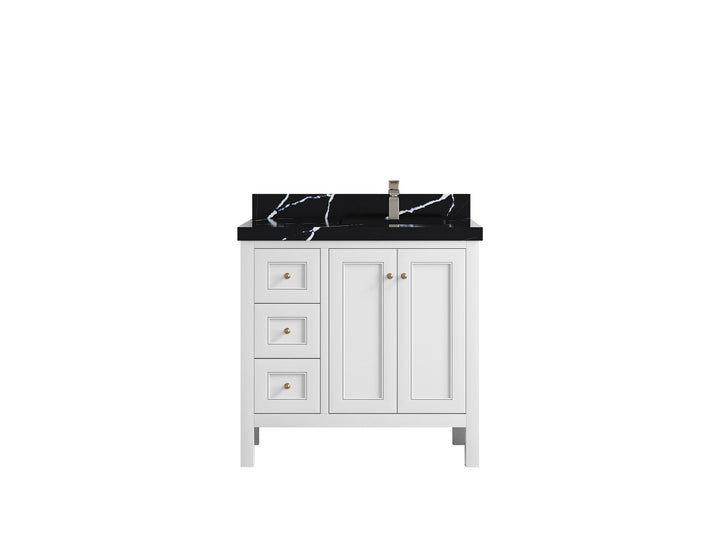 Nashville 36 in. W x 22 in. D Right Offset Sink Bathroom Vanity - photo 23