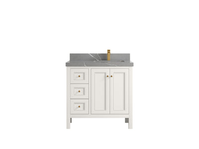 Nashville 36 in. W x 22 in. D Right Offset Sink Bathroom Vanity - Willow Bath and Vanity