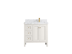 Nashville 36 in. W x 22 in. D Right Offset Sink Bathroom Vanity - photo 37