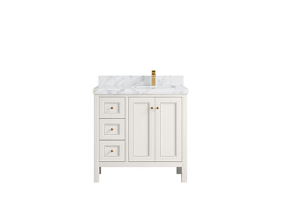 Nashville 36 in. W x 22 in. D Right Offset Sink Bathroom Vanity - Willow Bath and Vanity